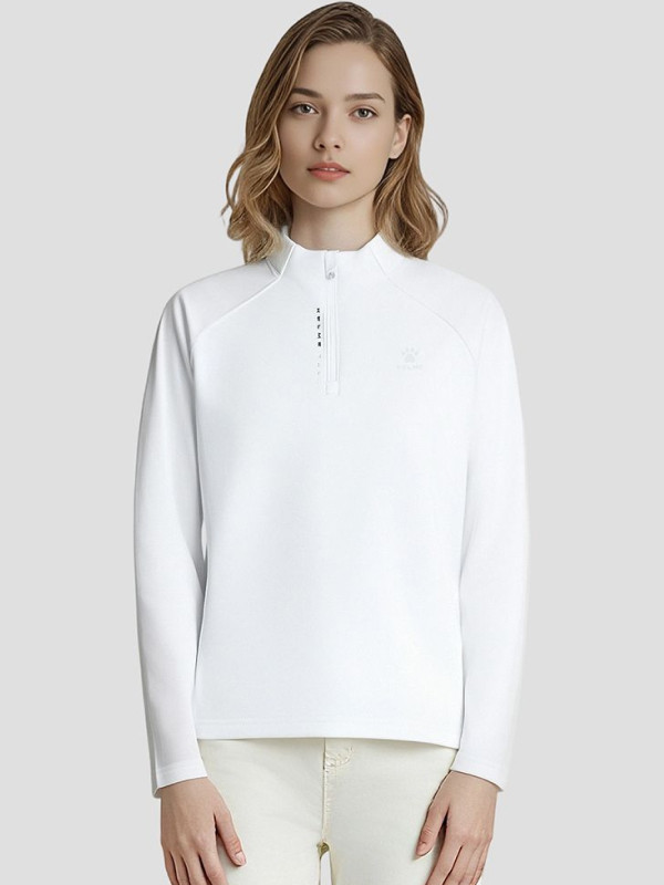 Лонгслив KELME Half-open Long-sleeved T-shirt White