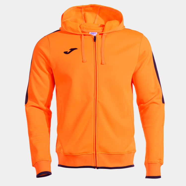 CHAQUETA CON CAPUCHA OLIMPIADA NARANJA NEGRO