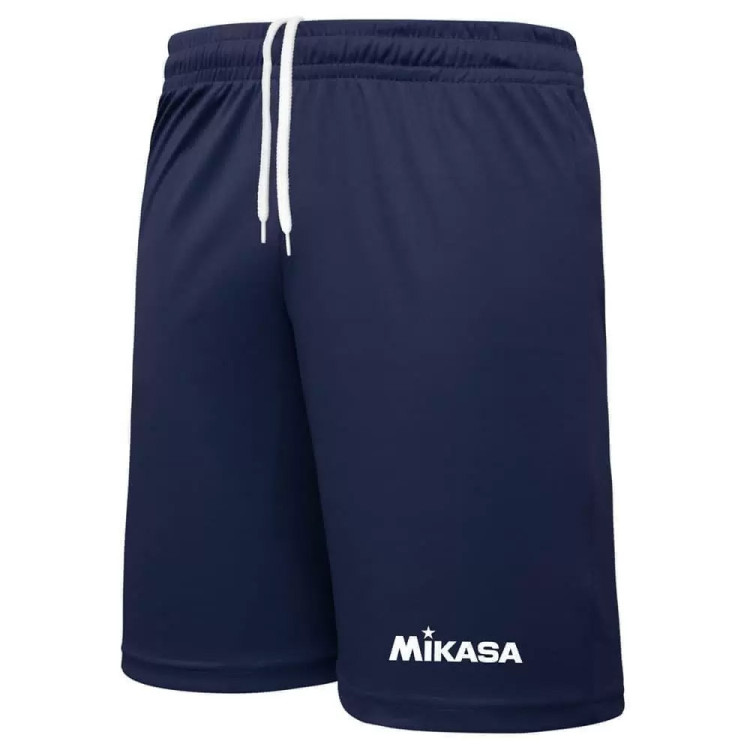 Шорты волейб. муж. MIKASA MT196-036-XS, р.XS, 100% полиэстер, темно-синий