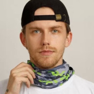 Снуд KELME Sunscreen Scarf (Grey/Green) - Снуд KELME Sunscreen Scarf (Grey/Green)