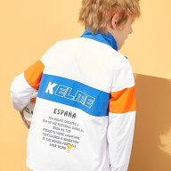 Детская ветровка KELME Woven Trench Coat (White/Light Blue) - Детская ветровка KELME Woven Trench Coat (White/Light Blue)