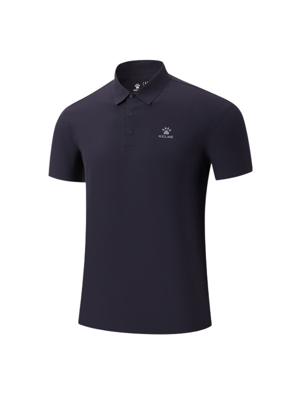 Футболка-поло KELME Long-sleeved Polo Shirt Dark Blue