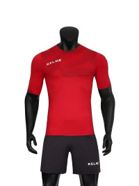 Детская футбольная форма KELME Short Sleeve Football Set Kids (Red/Dark Grey)