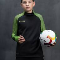 Детский лонгслив KELME Training Jacket Kid (Black/Light Green) - Детский лонгслив KELME Training Jacket Kid (Black/Light Green)