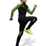 Детский лонгслив KELME Training Jacket Kid (Black/Light Green) - Детский лонгслив KELME Training Jacket Kid (Black/Light Green)