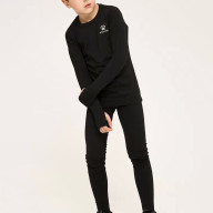 Детское термобелье (верх) утепленное KELME Tech Fit Long Sleeve (Thick) Kids Black - Детское термобелье (верх) утепленное KELME Tech Fit Long Sleeve (Thick) Kids Black