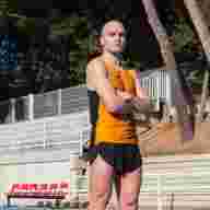 Майка на бретельках ELITE VIII Черный-оранжевый - Майка на бретельках ELITE VIII Черный-оранжевый