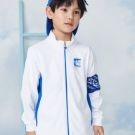 Детская олимпийка KELME Knitted Coat White - Детская олимпийка KELME Knitted Coat White