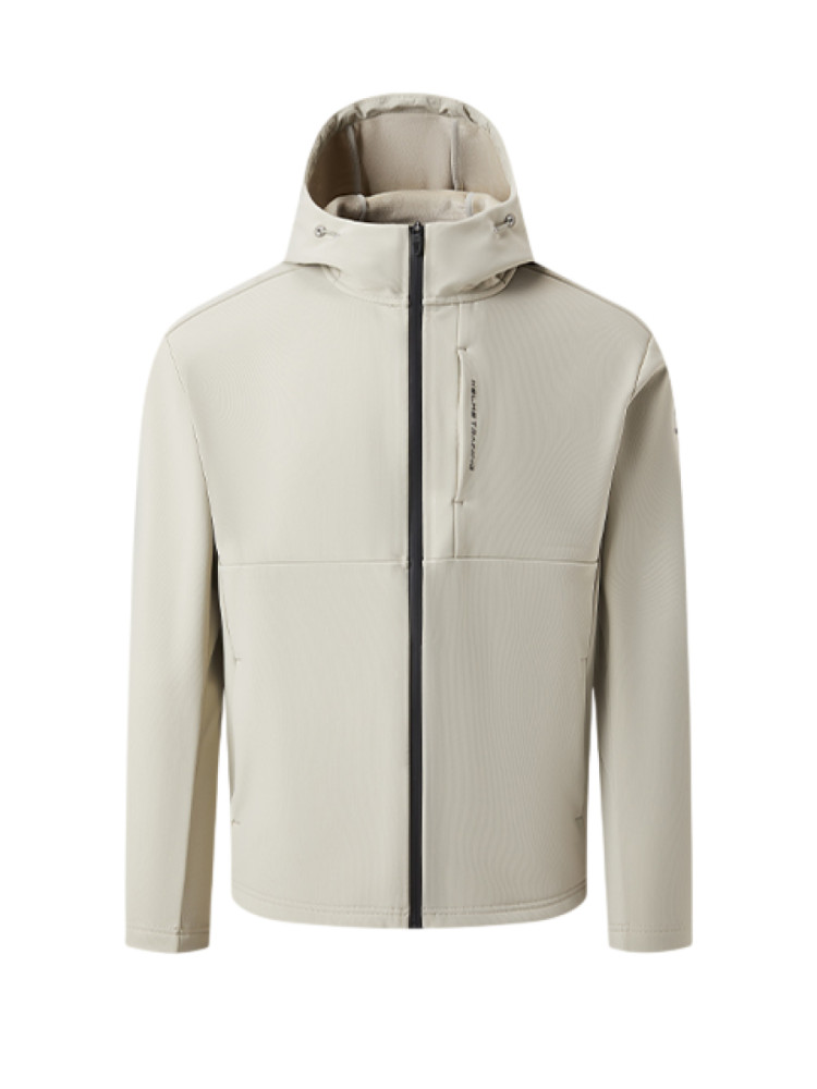 Демисезонная куртка KELME Hooded Fleece-lined Knit Cardigan Beige