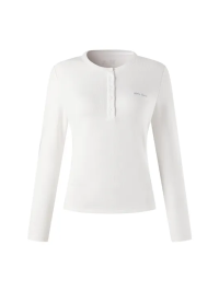 Женский лонгслив KELME Crew Neck Long-Sleeved T-Shirt Ivory White