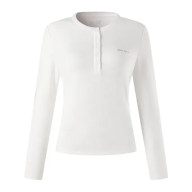 Женский лонгслив KELME Crew Neck Long-Sleeved T-Shirt Ivory White - Женский лонгслив KELME Crew Neck Long-Sleeved T-Shirt Ivory White