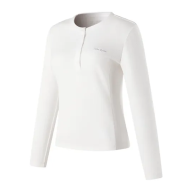 Женский лонгслив KELME Crew Neck Long-Sleeved T-Shirt Ivory White - Женский лонгслив KELME Crew Neck Long-Sleeved T-Shirt Ivory White