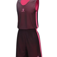 Детская баскетбольная форма KELME Children's Double-Sided Basketball Uniform (Burgundy/Pink) - Детская баскетбольная форма KELME Children's Double-Sided Basketball Uniform (Burgundy/Pink)