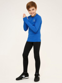 Детское термобелье (верх) утепленное KELME Tech Fit Long Sleeve (Thick) Kids Blue