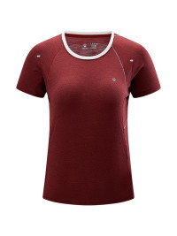 Футболка KELME Crew Neck Short-sleeved T-shirt Burgundy