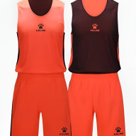 Детская баскетбольная форма KELME Children's Double-Sided Basketball Uniform Orange - Детская баскетбольная форма KELME Children's Double-Sided Basketball Uniform Orange