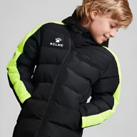 Детский пуховик KELME Padding Jacket (Kids) (Black/Light Green) - Детский пуховик KELME Padding Jacket (Kids) (Black/Light Green)