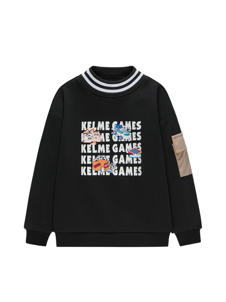 Детский свитшот KELME Crew Neck Sweater Black