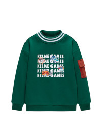 Детский свитшот KELME Crew Neck Sweater Green
