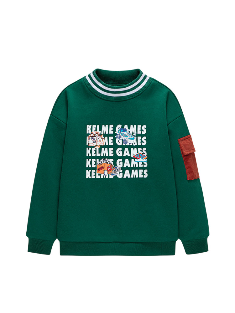 Детский свитшот KELME Crew Neck Sweater Green