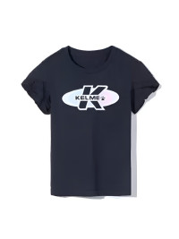 Детская футболка KELME Girls Short Sleeve T-Shirt Dark Blue