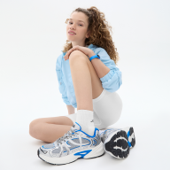Кроссовки спортивные JOGEL Urban Runner, серебряный/синий - Кроссовки спортивные JOGEL Urban Runner, серебряный/синий
