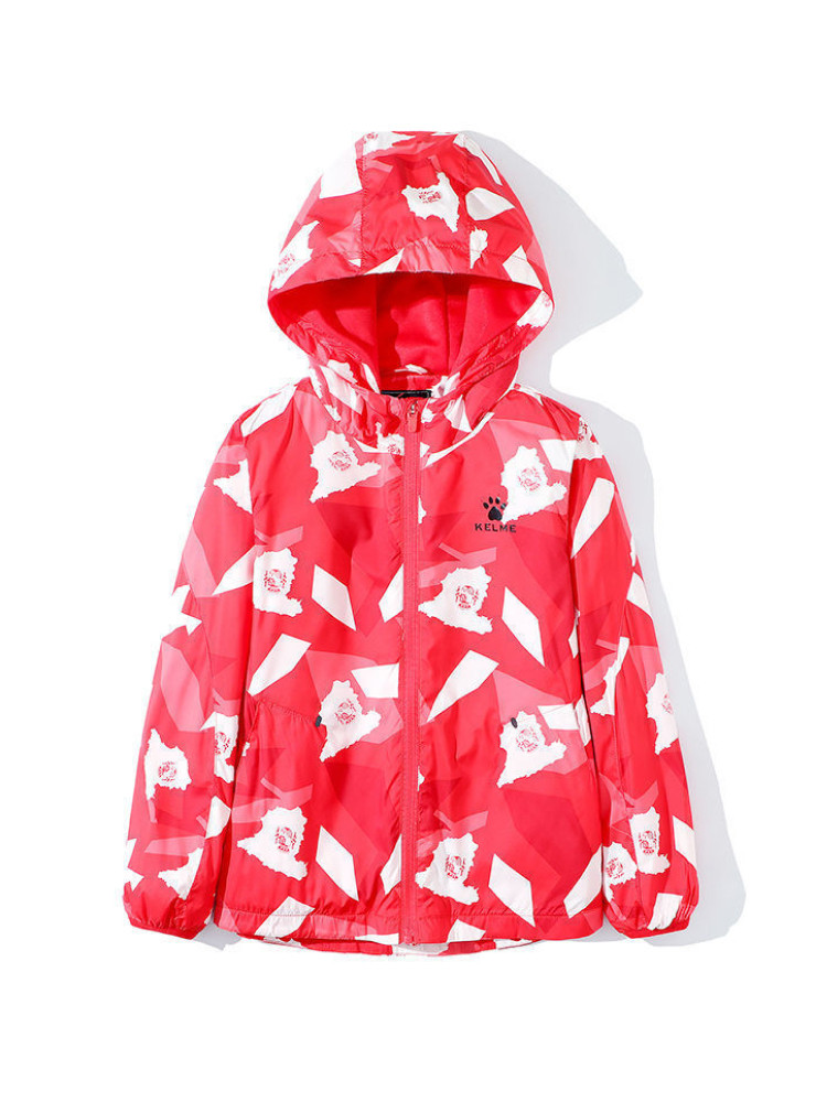 Детская ветровка KELME Boys Windbreaker (Red/White)