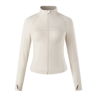 Женская толстовка KELME Stand-Up Collar Knit Cardigan Beige - Женская толстовка KELME Stand-Up Collar Knit Cardigan Beige