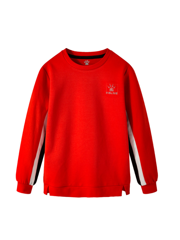 Детский свитшот KELME Girls Long Sleeve T-Shirt Red