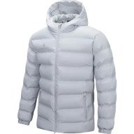 Пуховик KELME Hooded Short Cotton Jacket Light Gray - Пуховик KELME Hooded Short Cotton Jacket Light Gray