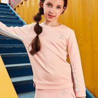 Детский свитшот KELME Girls Long Sleeve T-Shirt Pink - Детский свитшот KELME Girls Long Sleeve T-Shirt Pink