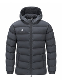 Пуховик KELME Hooded Short Cotton Jacket Dark Grey