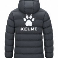 Пуховик KELME Hooded Short Cotton Jacket Dark Grey - Пуховик KELME Hooded Short Cotton Jacket Dark Grey