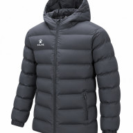 Пуховик KELME Hooded Short Cotton Jacket Dark Grey - Пуховик KELME Hooded Short Cotton Jacket Dark Grey