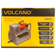 Компрессор электр. VOLCANO, PM250, 46,5 л/мин, 18х14х16 см, манометр, 3 иглы, 95Вт, сер - Компрессор электр. VOLCANO, PM250, 46,5 л/мин, 18х14х16 см, манометр, 3 иглы, 95Вт, сер
