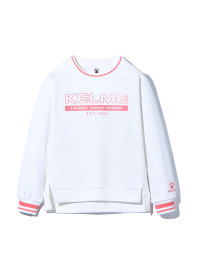 Детский свитшот KELME Girl's Round Neck Sweater White