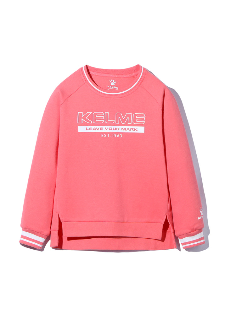 Детский свитшот KELME Girl's Round Neck Sweater Pink