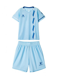 Детская футбольная форма KELME Short Sleeve Football Suit Light Blue