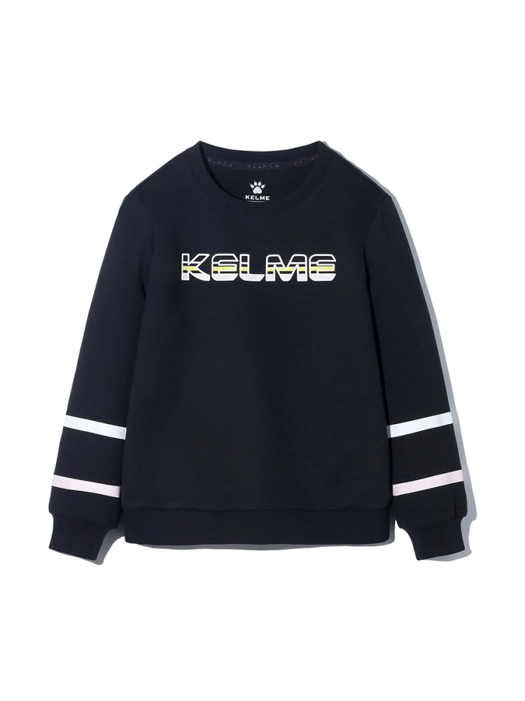Детский свитшот KELME Girl's Round Neck Sweater Black