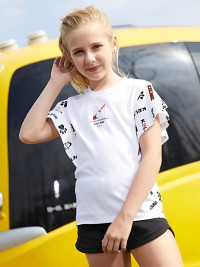 Детская футболка KELME Girls Short Sleeve T-Shirt White
