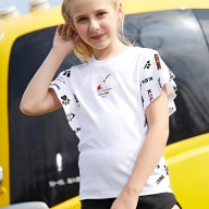 Детская футболка KELME Girls Short Sleeve T-Shirt White - Детская футболка KELME Girls Short Sleeve T-Shirt White
