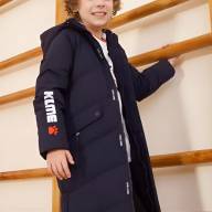 Детский пуховик KELME Boys Mid-Length Down Jacket Dark Blue - Детский пуховик KELME Boys Mid-Length Down Jacket Dark Blue