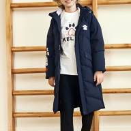 Детский пуховик KELME Boys Mid-Length Down Jacket Dark Blue - Детский пуховик KELME Boys Mid-Length Down Jacket Dark Blue