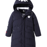 Детский пуховик KELME Boys Mid-Length Down Jacket Dark Blue - Детский пуховик KELME Boys Mid-Length Down Jacket Dark Blue