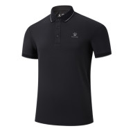 Футболка-поло KELME Short-sleeved Polo Shirt Black - Футболка-поло KELME Short-sleeved Polo Shirt Black