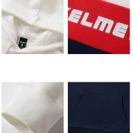 Худи KELME Hooded Sweater (White/Dark Blue) - Худи KELME Hooded Sweater (White/Dark Blue)