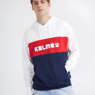 Худи KELME Hooded Sweater (White/Dark Blue) - Худи KELME Hooded Sweater (White/Dark Blue)