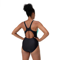 Купальник SPEEDO Colourblock 2.0 Muscleback, 8-00424816243, р.30 (рос.42), черно-бирюзово-синий - Купальник SPEEDO Colourblock 2.0 Muscleback, 8-00424816243, р.30 (рос.42), черно-бирюзово-синий