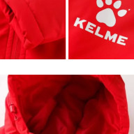 Детская куртка KELME Children's Hooded Long Cotton Jacket Red - Детская куртка KELME Children's Hooded Long Cotton Jacket Red