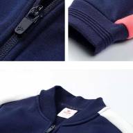 Детский бомбер KELME Cardigan Sweater For Girls Dark Blue - Детский бомбер KELME Cardigan Sweater For Girls Dark Blue